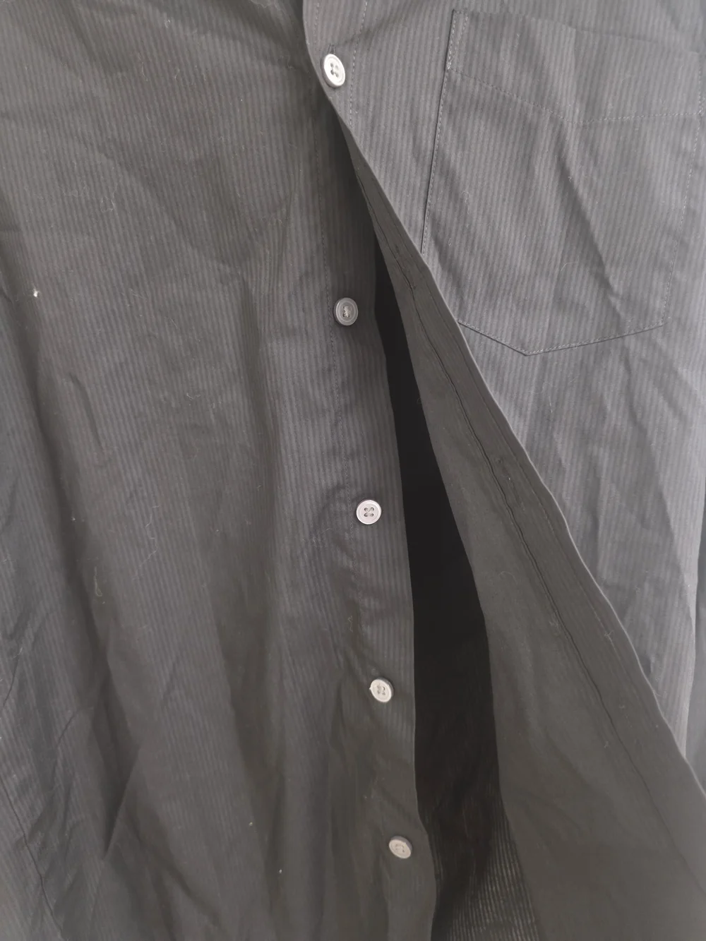 croft & barrow Black  Button-Up Shirt (0523)
